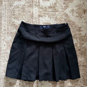 Hollister Black Pleated Mini Skirt